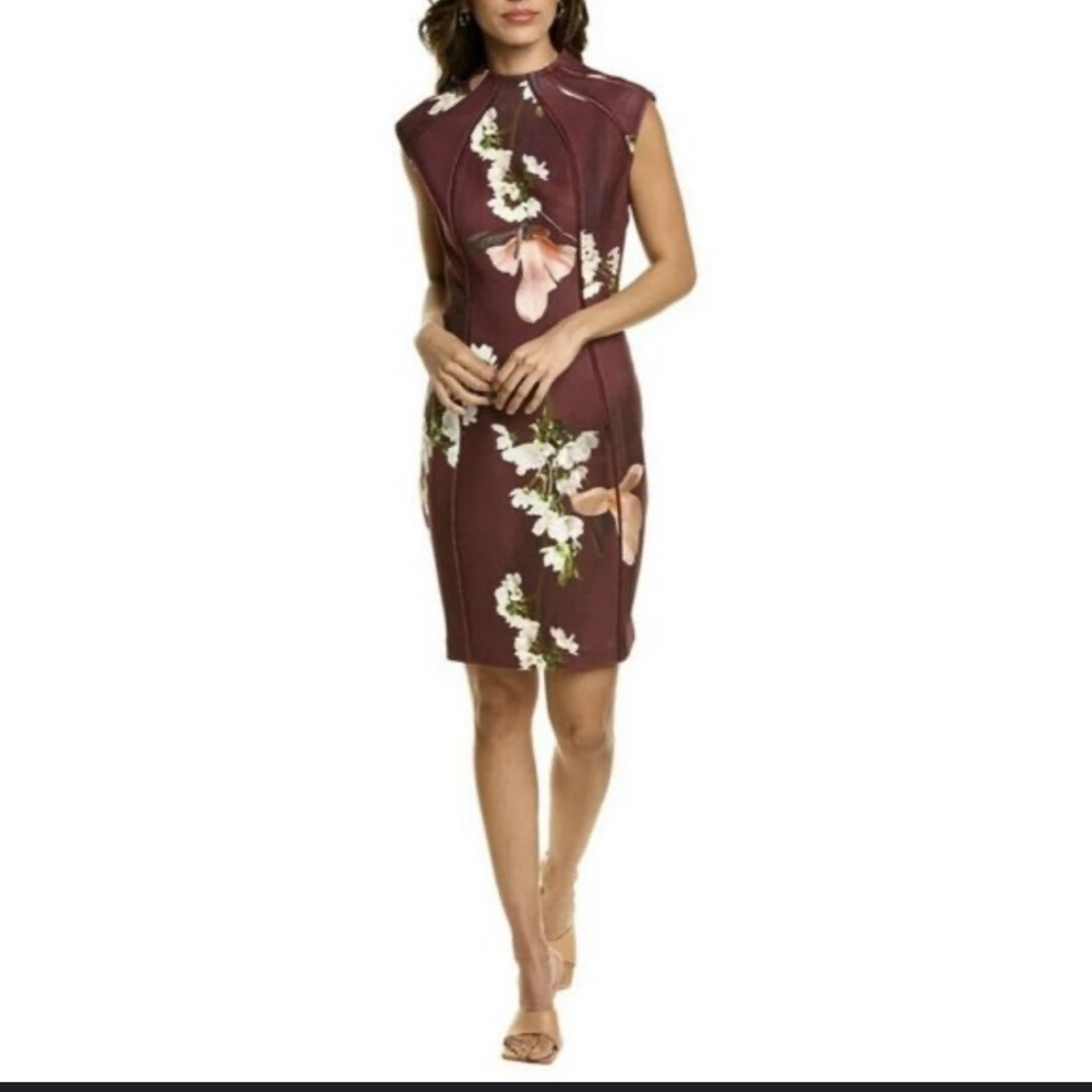 Ted Baker Zassha Floral Print Bodycon Dress